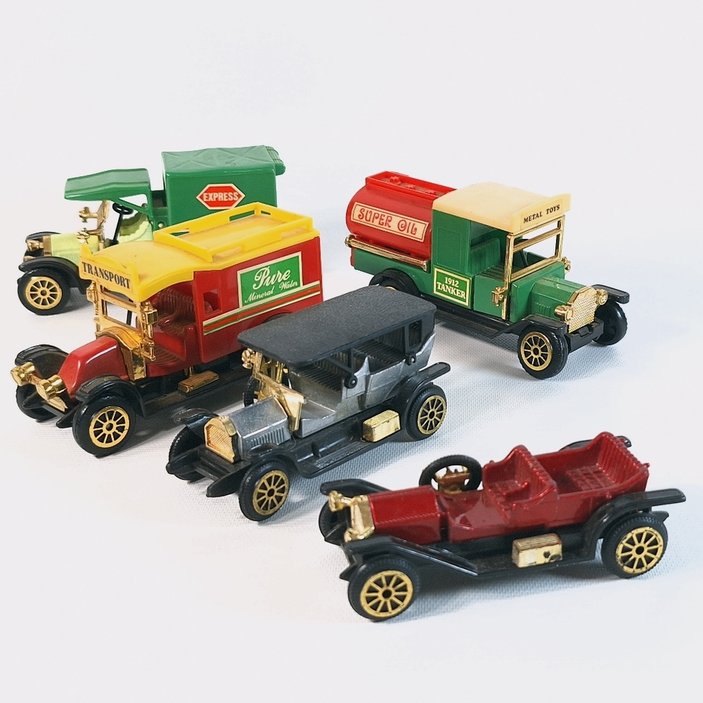 Vintage Diecast Classic Car Truck Vehicle Collection 5 Pcs